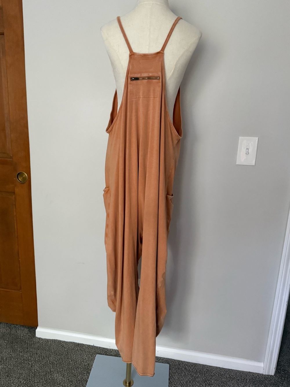 Free People Movement jumpsuit, size large terracotta camel brown, relaxed fit - Picture 3 of 8